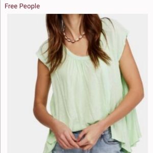 NWT Free People Queen Green  Shirt Sz XS